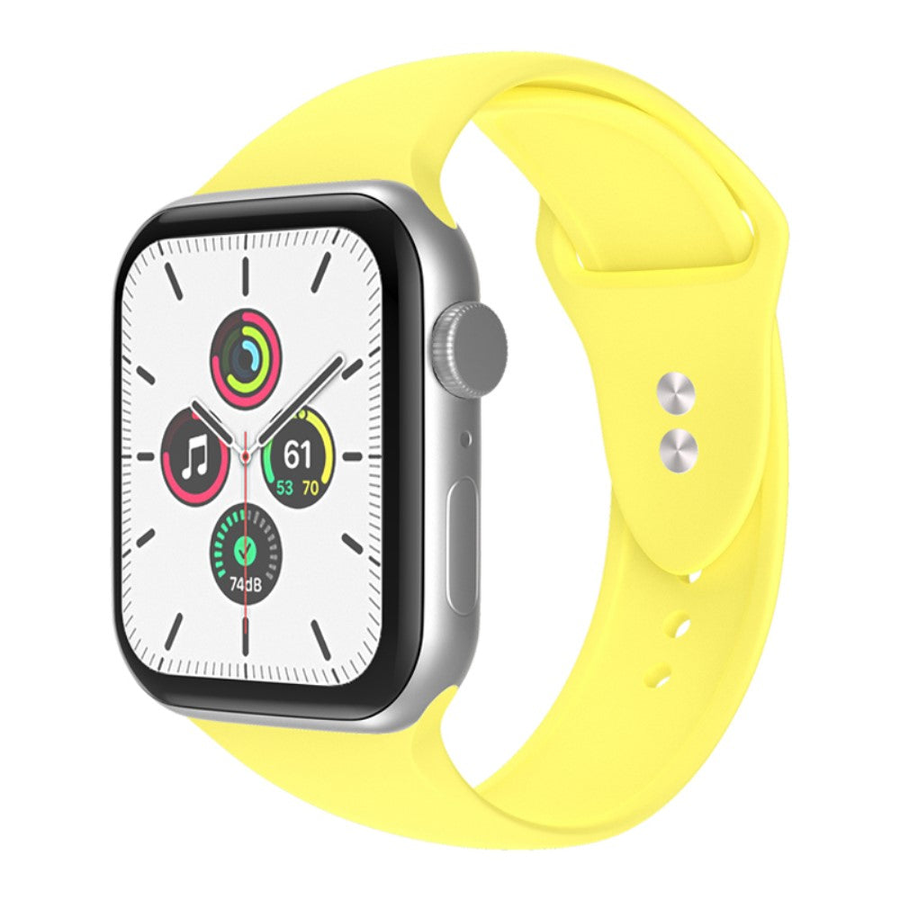Helt vildt fantastisk Universal Apple Silikone Urrem - Gul#serie_15