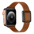 Apple Watch Series 8 (45 mm) / Watch Ultra correa de reloj de cuero auténtico con hebilla negra 