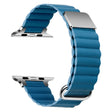 Apple Watch Series 8 (45 mm) / Watch Ultra correa de reloj de cuero auténtico estilo litchi 