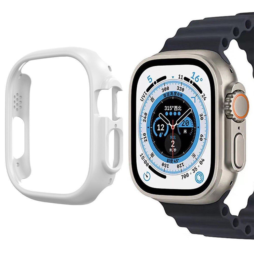 Apple Watch Ultra Beskyttende Plastik Bumper  - Hvid#serie_2