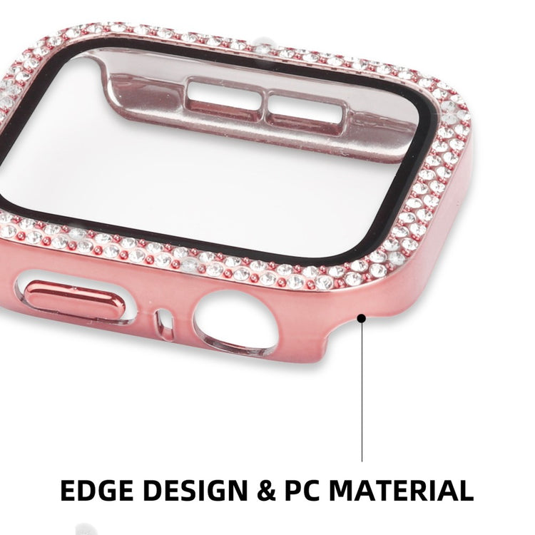 Apple Watch Ultra Plastik Cover med Rem og Hærdet Glas - Pink#serie_5