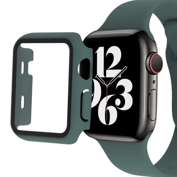Vildt Fed Apple Watch Ultra Cover med Skærmbeskytter i Plastik og Hærdet Glas - Grøn#serie_2