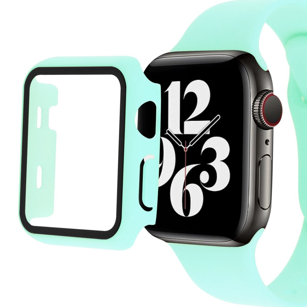 Vildt Fed Apple Watch Ultra Cover med Skærmbeskytter i Plastik og Hærdet Glas - Grøn#serie_7