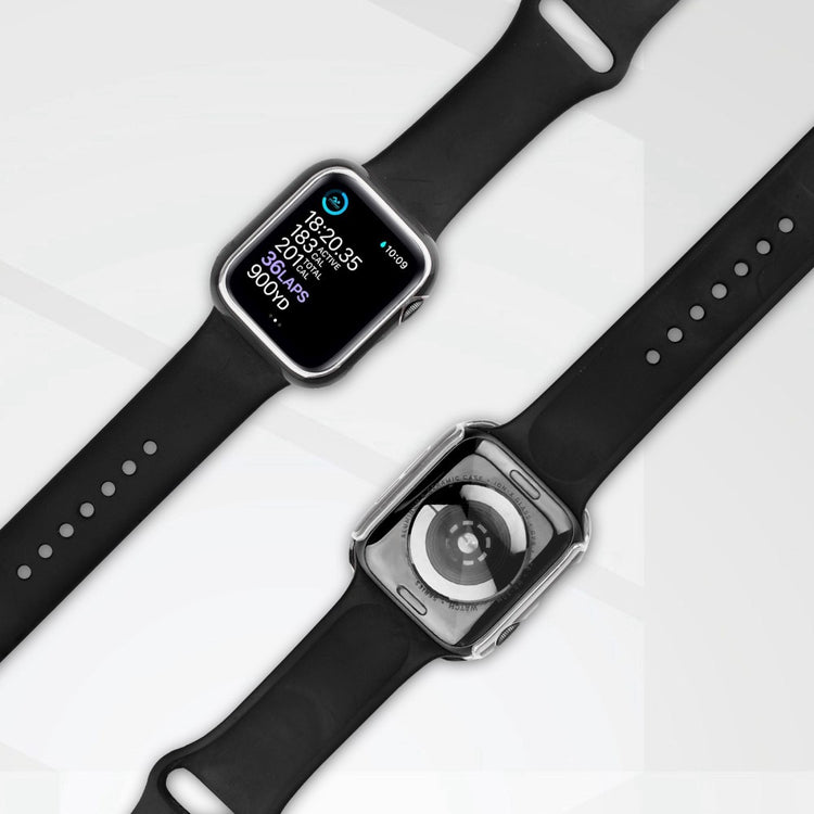 Mega Fed Apple Watch Ultra Cover med Skærmbeskytter i Plastik og Hærdet Glas - Sort#serie_1