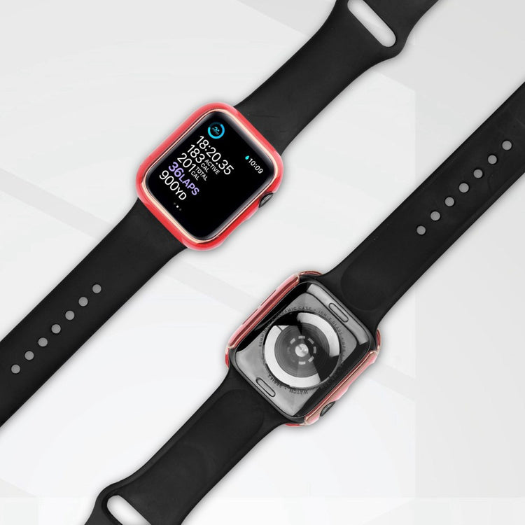 Mega Fed Apple Watch Ultra Cover med Skærmbeskytter i Plastik og Hærdet Glas - Rød#serie_7