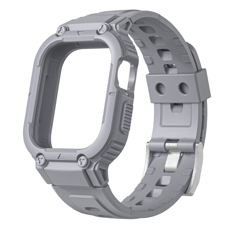 Vildt rart Apple Watch Ultra Silikone Rem - Sølv#serie_2