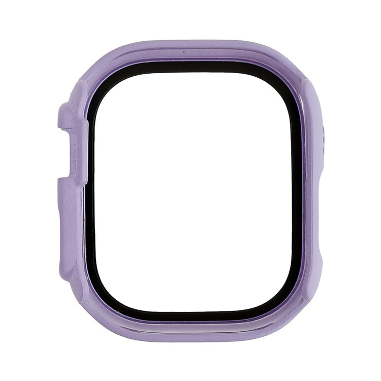 Vildt Godt Apple Watch Ultra Cover med Skærmbeskytter i Plastik og Hærdet Glas - Lilla#serie_7