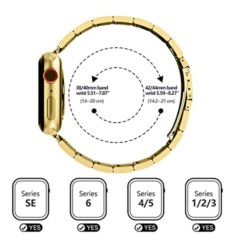 Rigtigt nydelig Universal Apple Metal Urrem - Guld#serie_2