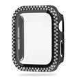 Apple Watch SE 2022 (40 mm) funda con decoración de pedrería y cristal templado 