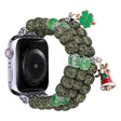 Correa de reloj Apple Watch Series 8 (41 mm) con bonitos adornos estilo abalorio 
