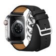 Apple Watch Series 8 (41 mm) correa de reloj de cuero auténtico con adorno de cadena