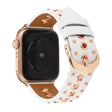 Correa de reloj Apple Watch Series 8 (41 mm) de cuero auténtico con decoración de remaches 