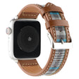 Correa de tela y piel para Apple Watch Series 8 (41 mm) 