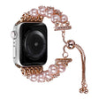 Correa decorativa de 2 filas de cuentas para Apple Watch Series 8 (41 mm) 
