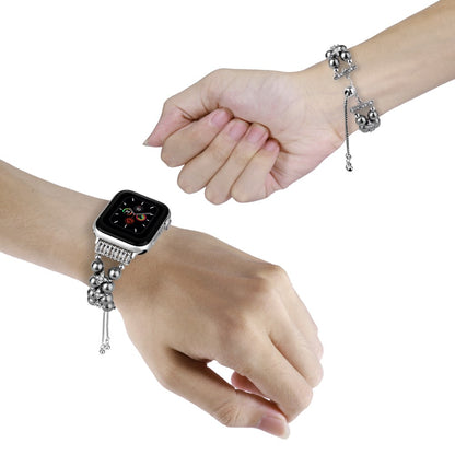 Sejt Plastik Og Rhinsten Universal Rem passer til Apple Smartwatch - Sølv#serie_6