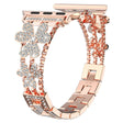 Apple Watch Series 8 (41 mm) correa de metal con decoración de corazón de brillantes 