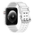 Apple Watch Series 8 (45 mm) / Watch Ultra correa de reloj de silicona estilo dos filas de agujeros 