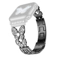 Apple Watch Series 8 (45 mm) / Watch Ultra correa de reloj con decoración de diamantes de imitación de mariposa 