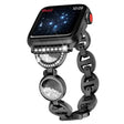 Apple Watch Series 8 (45 mm) / Watch Ultra correa de reloj de acero inoxidable adornada con brillantes 