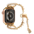 Apple Watch Series 8 (45 mm) / Watch Ultra perla de imitación con colgante de corazón correa de metal