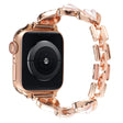 Apple Watch Series 8 (45 mm) / Watch Ultra correa de metal con diamantes de imitación y decoración en forma de corazón 