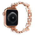 Correa metálica floral con decoración de perlas de imitación para Apple Watch Series 8 (45 mm) / Watch Ultra 