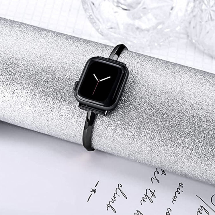 Helt Vildt Kønt Metal Universal Rem passer til Apple Smartwatch - Sort#serie_1