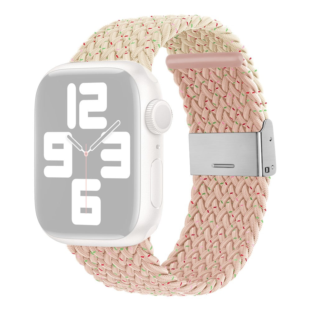 Glimrende Nylon Universal Rem passer til Apple Smartwatch - Pink#serie_4