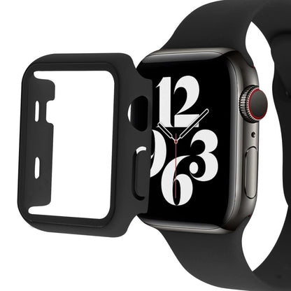 Meget Godt Universal Apple Cover med Skærmbeskytter i Plastik og Hærdet Glas - Sort#serie_1