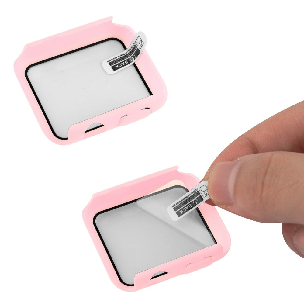 Meget Godt Universal Apple Cover med Skærmbeskytter i Plastik og Hærdet Glas - Pink#serie_11