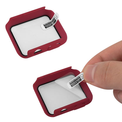 Meget Godt Universal Apple Cover med Skærmbeskytter i Plastik og Hærdet Glas - Rød#serie_3