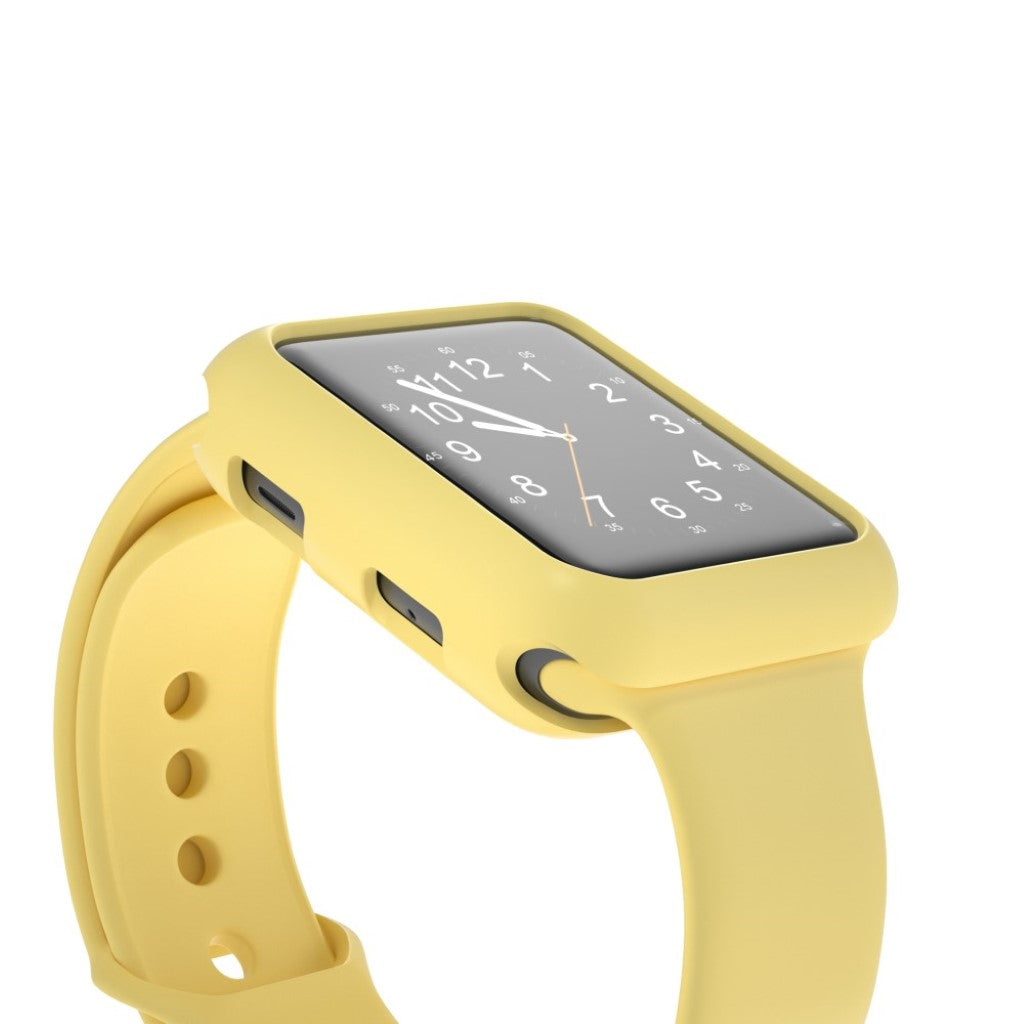 Vildt Fed Apple Watch Series 1-3 42mm Silikone Cover - Gul#serie_9