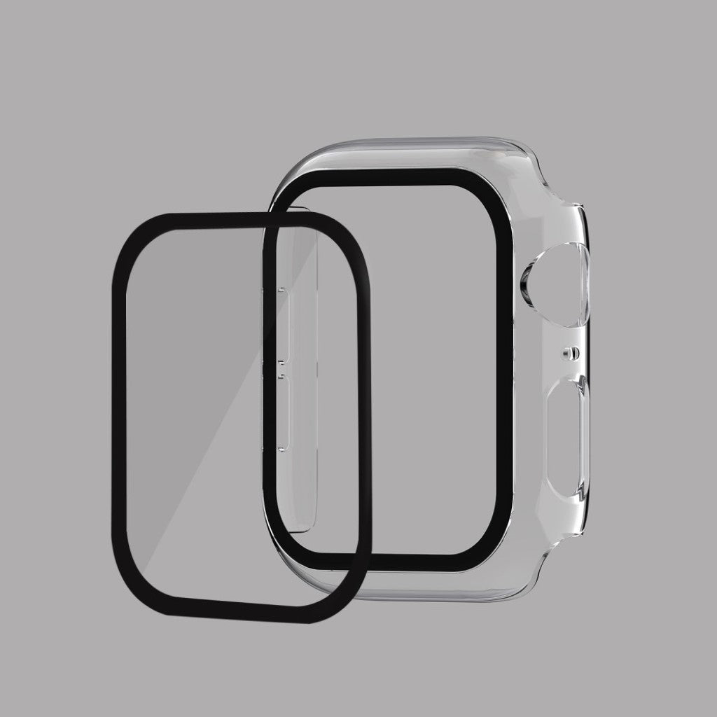 Alle Tiders Apple Watch Series 1-3 42mm Cover med Skærmbeskytter i Hærdet Glas - Gennemsigtig#serie_3