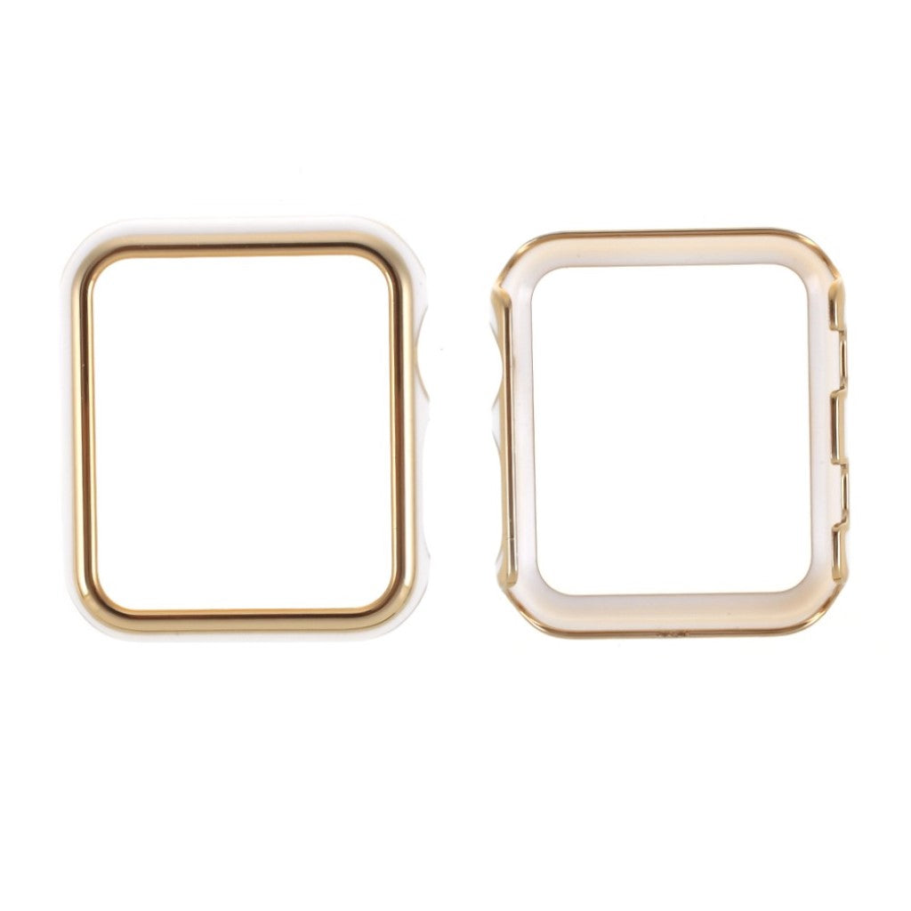 Apple Watch Series 1-3 42mm Stilfuld Plastik Bumper  - Guld#serie_1