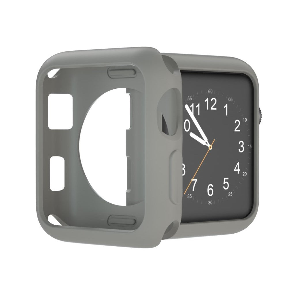 Vildt Fed Apple Watch Series 1-3 38mm Silikone Cover - Sølv#serie_3