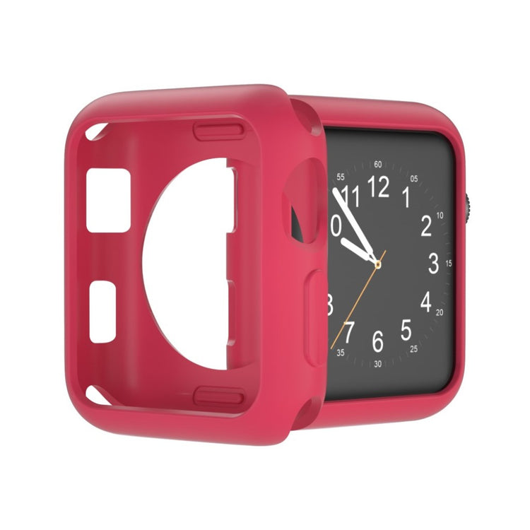 Vildt Fed Apple Watch Series 1-3 38mm Silikone Cover - Rød#serie_5