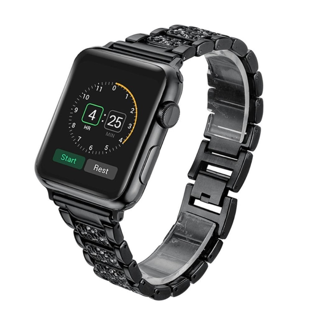 Helt vildt godt Apple Watch Series 4 40mm Metal Rem - Sort#serie_1