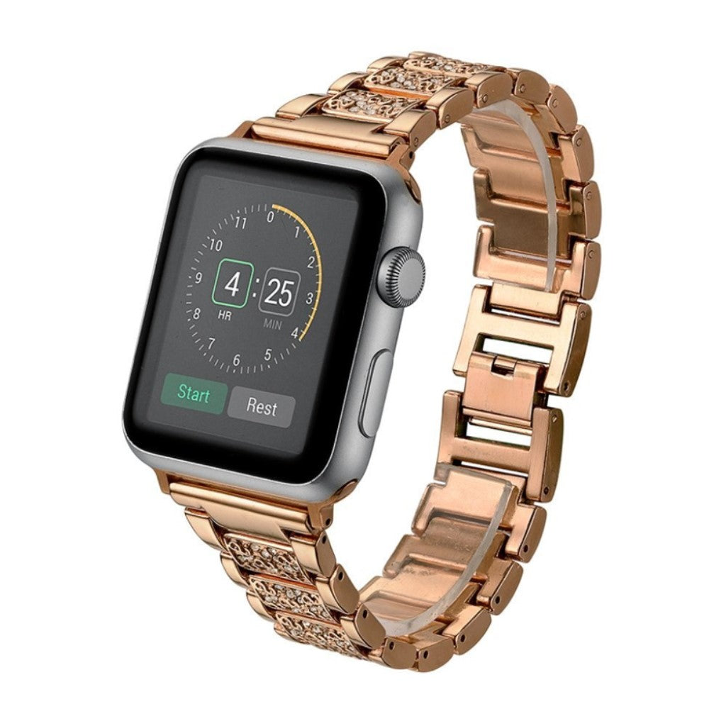 Helt vildt godt Apple Watch Series 4 40mm Metal Rem - Pink#serie_3