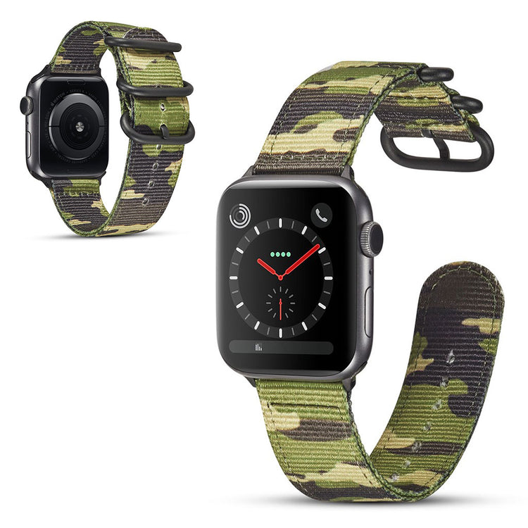 Smuk Apple Watch Series 4 40mm / Apple Watch 40mm Nylon Rem - Grøn#serie_4