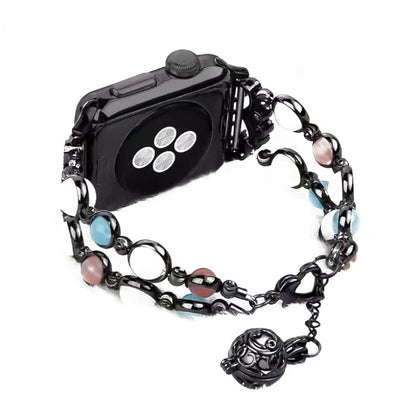 Alle tiders Apple Watch Series 4 44mm Metal og Rhinsten Rem - Sort#serie_1