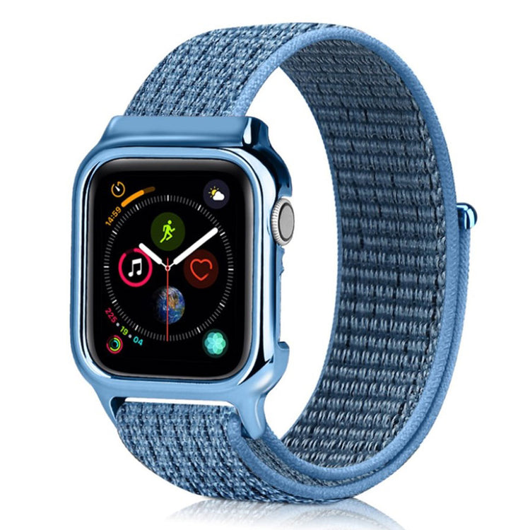 Meget flot Apple Watch Series 4 44mm Nylon Rem - Blå#serie_6
