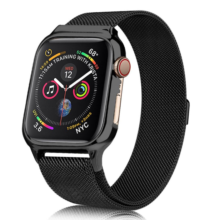 Glimrende Apple Watch Series 4 44mm Metal Rem - Sort#serie_1