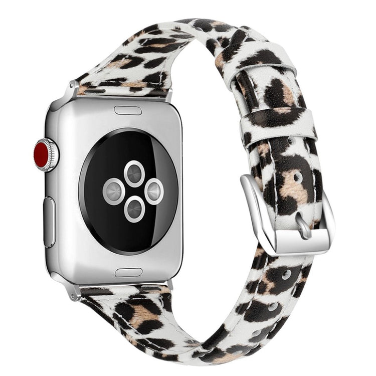 Mega elegant Apple Watch Series 5 40mm Ægte læder Rem - Gul#serie_1