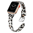 Correa de cuero auténtico de leopardo para Apple Watch Series 5 de 40 mm 