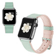 Correa de reloj de cuero auténtico Apple Watch Series 5 40 mm estilo mujer 