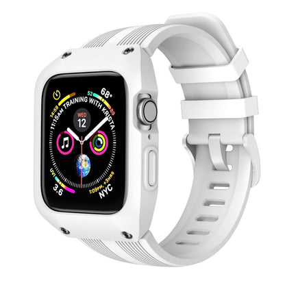  Apple Watch Series 5 40mm / Apple Watch 40mm Silikone Rem - Hvid#serie_2