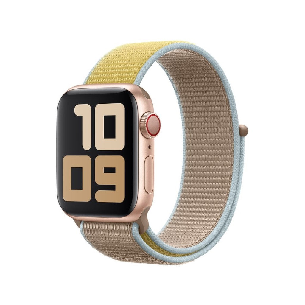 Super elegant Apple Watch Series 5 40mm Nylon Rem - Gul#serie_6