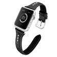 Correa de reloj Apple Watch Series 5 44 mm de cuero auténtico cristal 