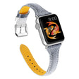 Correa elegante de cuero auténtico para Apple Watch Series 5 de 44 mm 