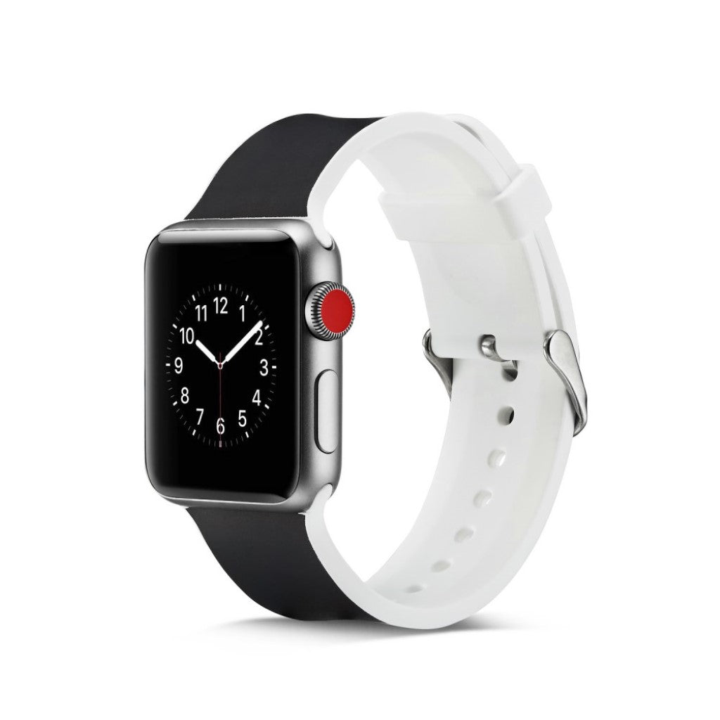  Apple Watch Series 5 44mm / Apple Watch 44mm Silikone Rem - Sort#serie_14